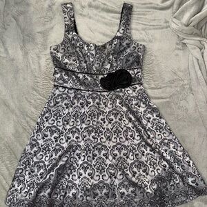 Speechless Black and Gray Dress
